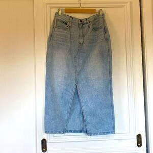 Madewell Denim maxi skirt